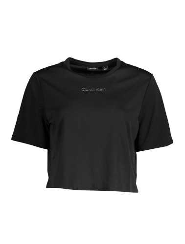 CALVIN KLEIN T-SHIRT MANICHE CORTE DONNA NERO