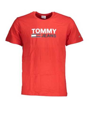 TOMMY HILFIGER T-SHIRT MANICHE CORTE UOMO ROSSO