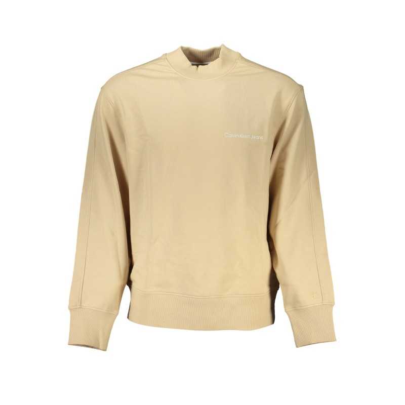 CALVIN KLEIN FELPA SENZA ZIP UOMO BEIGE