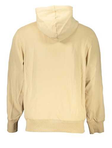 CALVIN KLEIN FELPA CON ZIP UOMO BEIGE