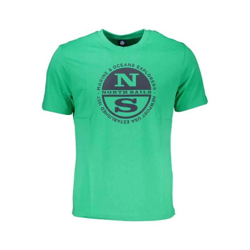 NORTH SAILS T-SHIRT MANICHE CORTE UOMO VERDE