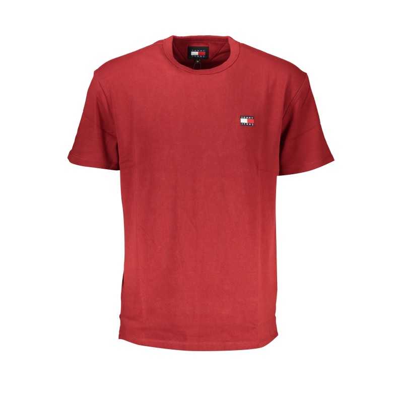 TOMMY HILFIGER T-SHIRT MANICHE CORTE UOMO ROSSO