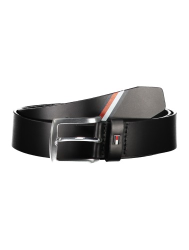 TOMMY HILFIGER CINTURA IN PELLE UOMO NERO