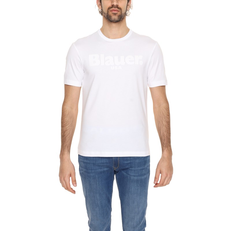 Blauer T-Shirt Uomo