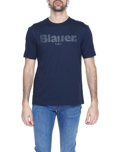 Blauer T-Shirt Man