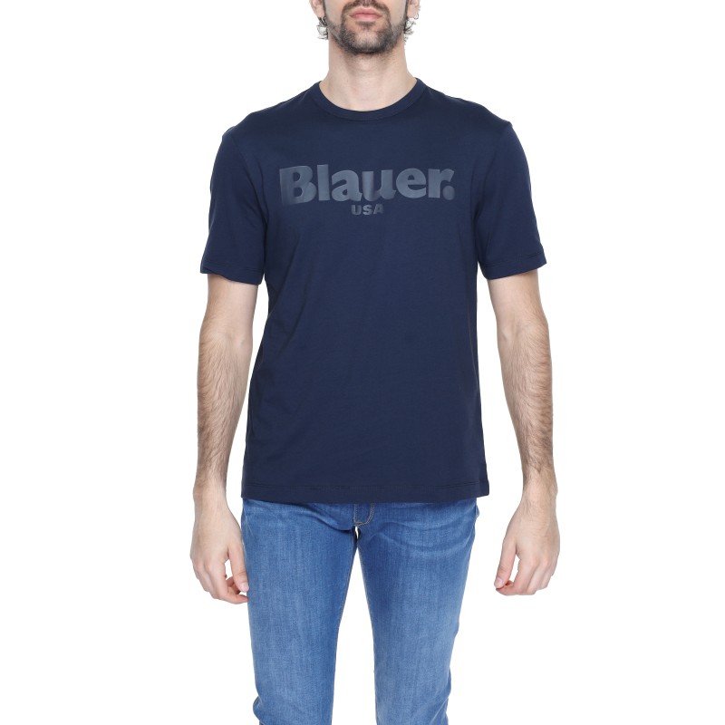 Blauer T-Shirt Man