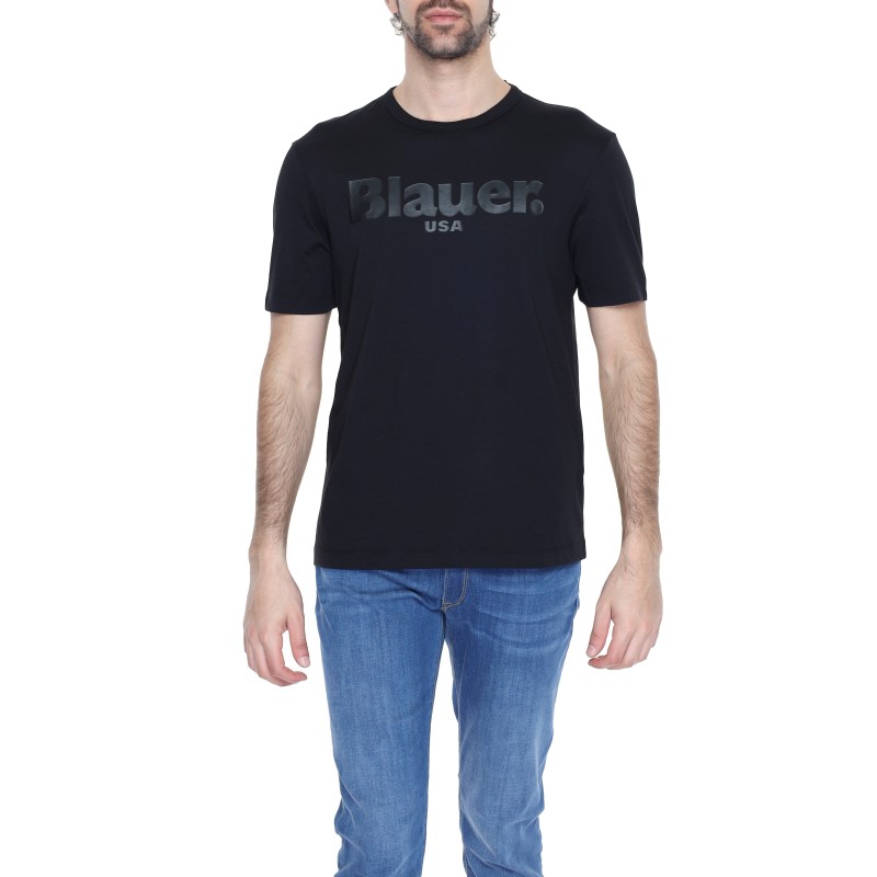 Blauer T-Shirt Man