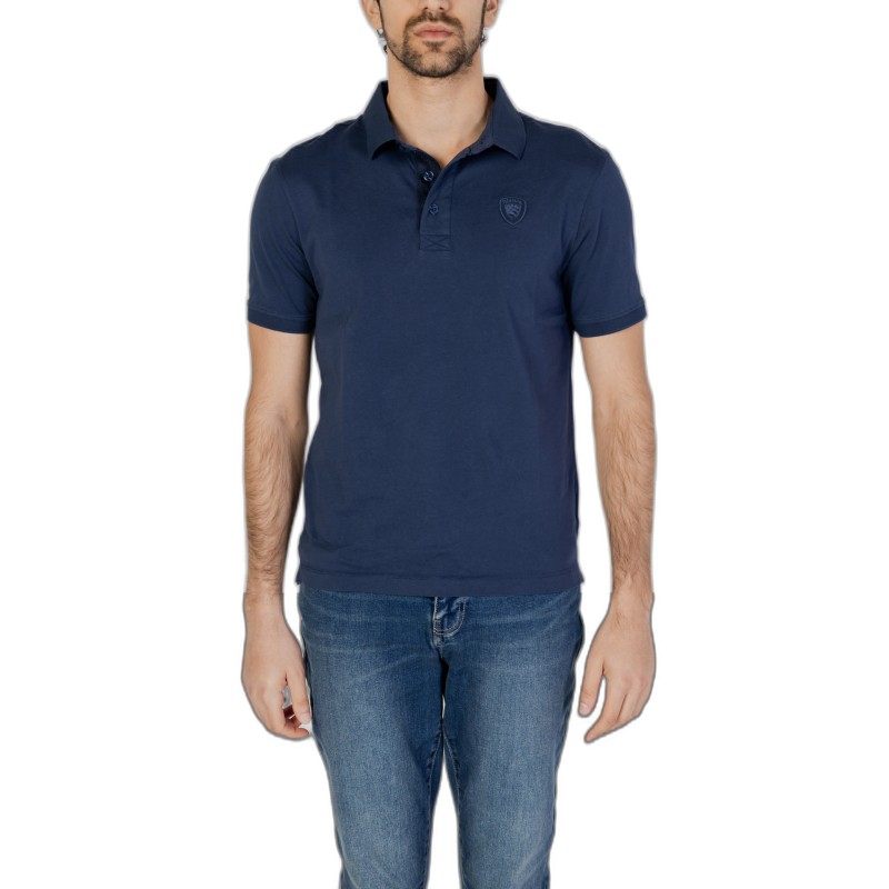 Blauer Polo Man