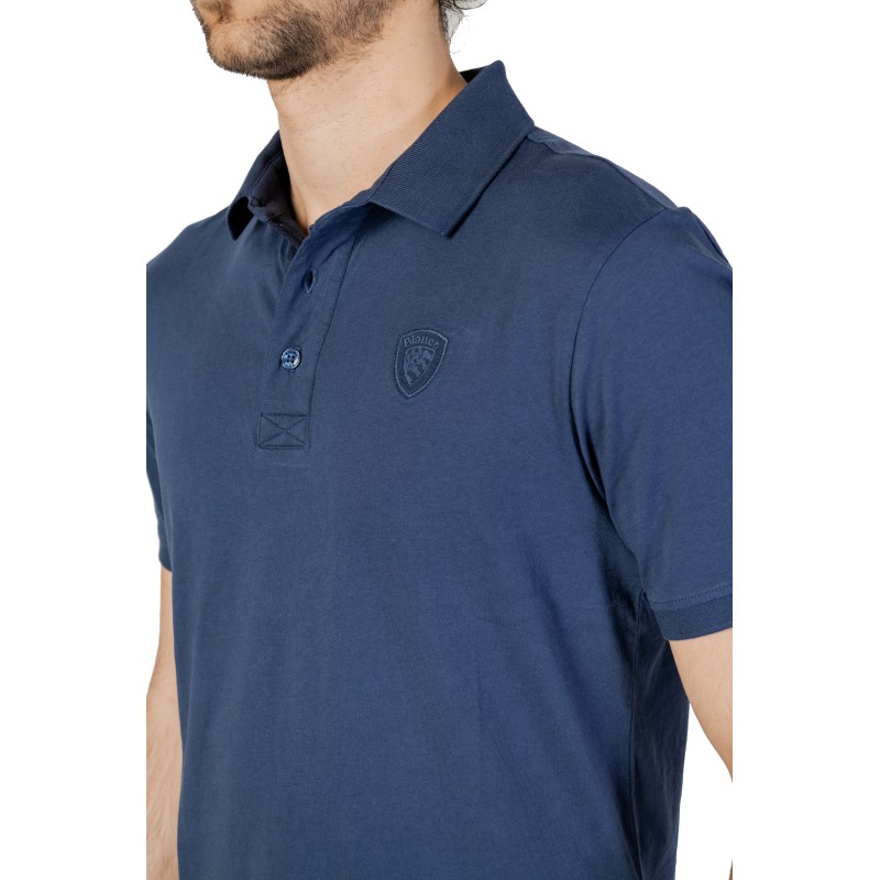 Blauer Polo Man