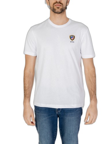 Blauer T-Shirt Man