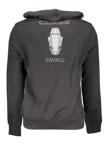 CAVALLI CLASS FELPA SENZA ZIP UOMO NERO