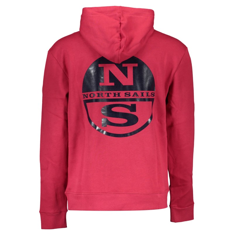 NORTH SAILS FELPA SENZA ZIP UOMO ROSSO