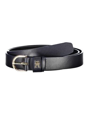 TOMMY HILFIGER LEATHER BELT WOMAN BLUE