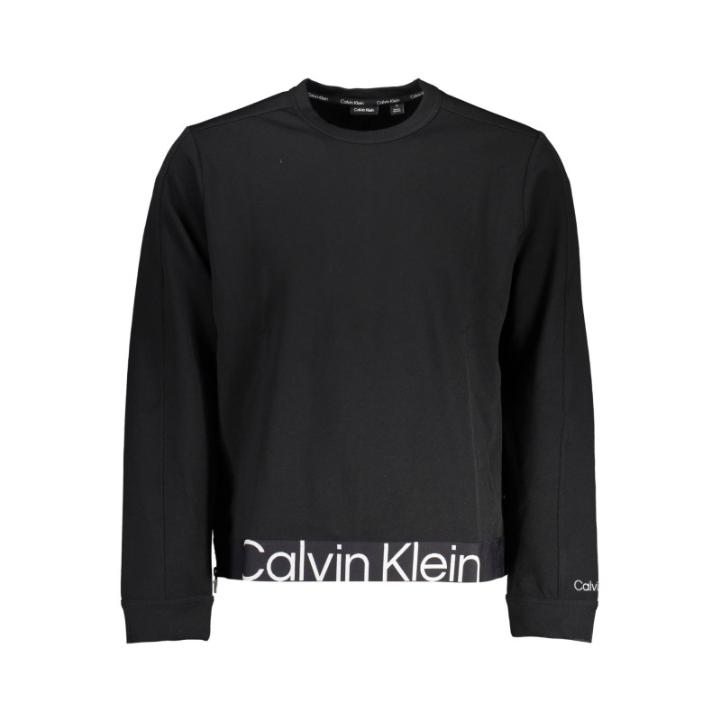 CALVIN KLEIN FELPA SENZA ZIP UOMO NERO