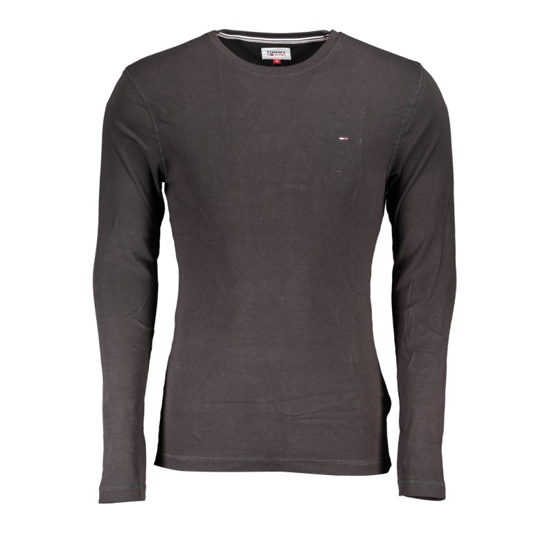 TOMMY HILFIGER T-SHIRT MANICHE LUNGHE UOMO NERO