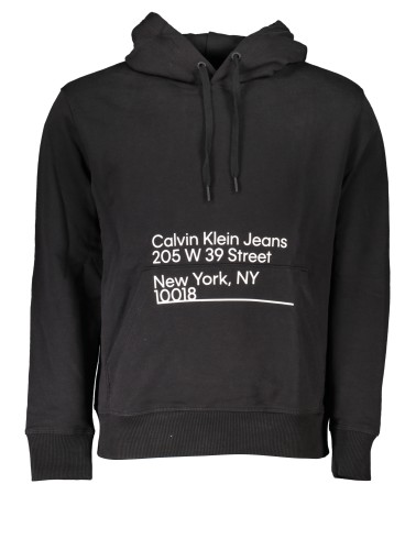 CALVIN KLEIN FELPA SENZA ZIP UOMO NERO