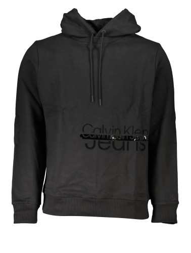 CALVIN KLEIN FELPA SENZA ZIP UOMO NERO