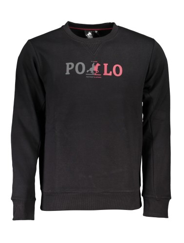 U.S. GRAND POLO FELPA SENZA ZIP UOMO NERO