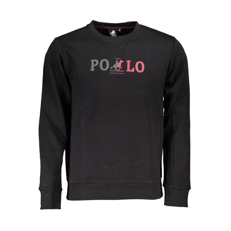 U.S. GRAND POLO FELPA SENZA ZIP UOMO NERO