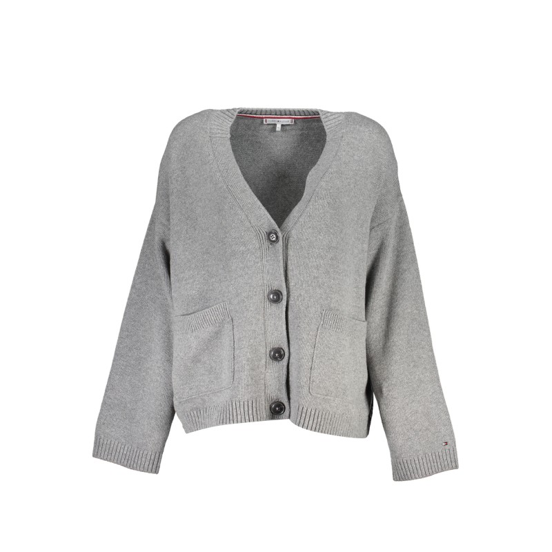 TOMMY HILFIGER CARDIGAN DONNA GRIGIO