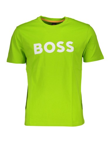 HUGO BOSS T-SHIRT MANICHE CORTE UOMO VERDE