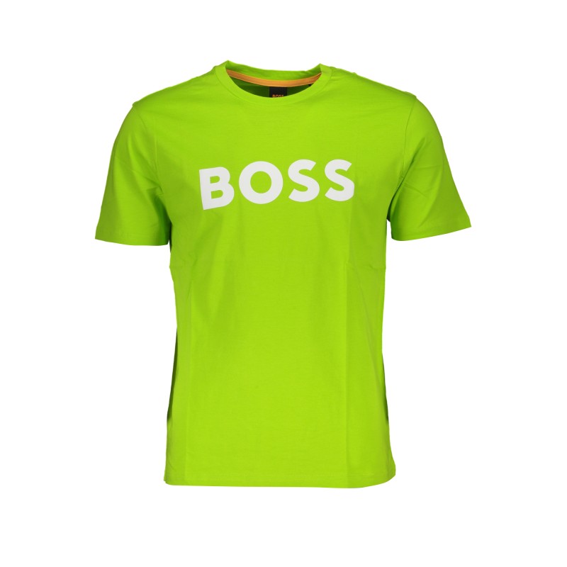 HUGO BOSS T-SHIRT MANICHE CORTE UOMO VERDE