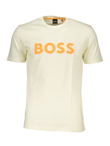 HUGO BOSS T-SHIRT MANICHE CORTE UOMO BEIGE