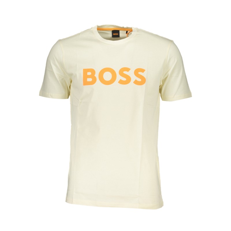 HUGO BOSS T-SHIRT MANICHE CORTE UOMO BEIGE