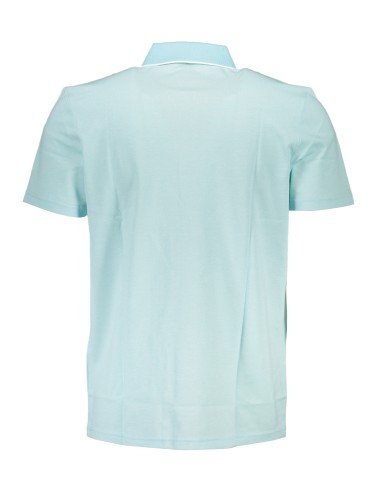 HUGO BOSS POLO MANICHE CORTE UOMO AZZURRO