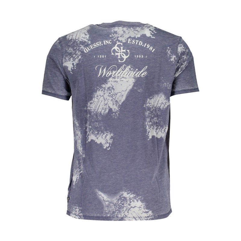 GUESS JEANS T-SHIRT MANICHE CORTE UOMO BLU