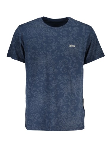 GUESS JEANS T-SHIRT MANICHE CORTE UOMO BLU