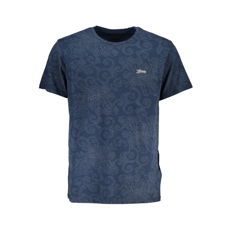 GUESS JEANS T-SHIRT MANICHE CORTE UOMO BLU