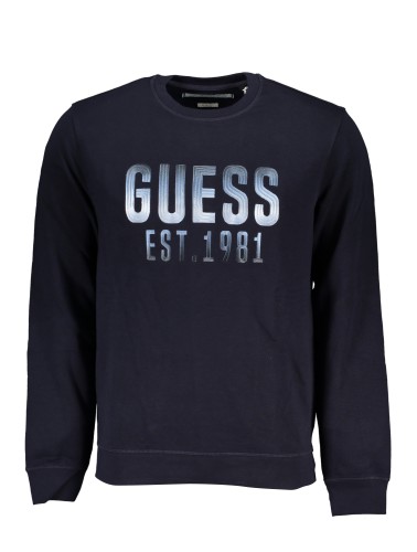 GUESS JEANS FELPA SENZA ZIP UOMO BLU