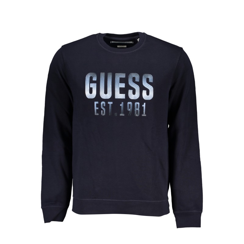 GUESS JEANS FELPA SENZA ZIP UOMO BLU