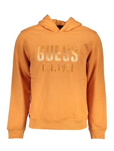 GUESS JEANS FELPA SENZA ZIP UOMO ARANCIO