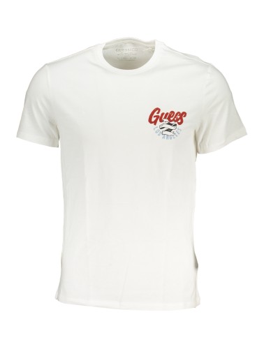 GUESS JEANS T-SHIRT MANICHE CORTE UOMO BIANCO