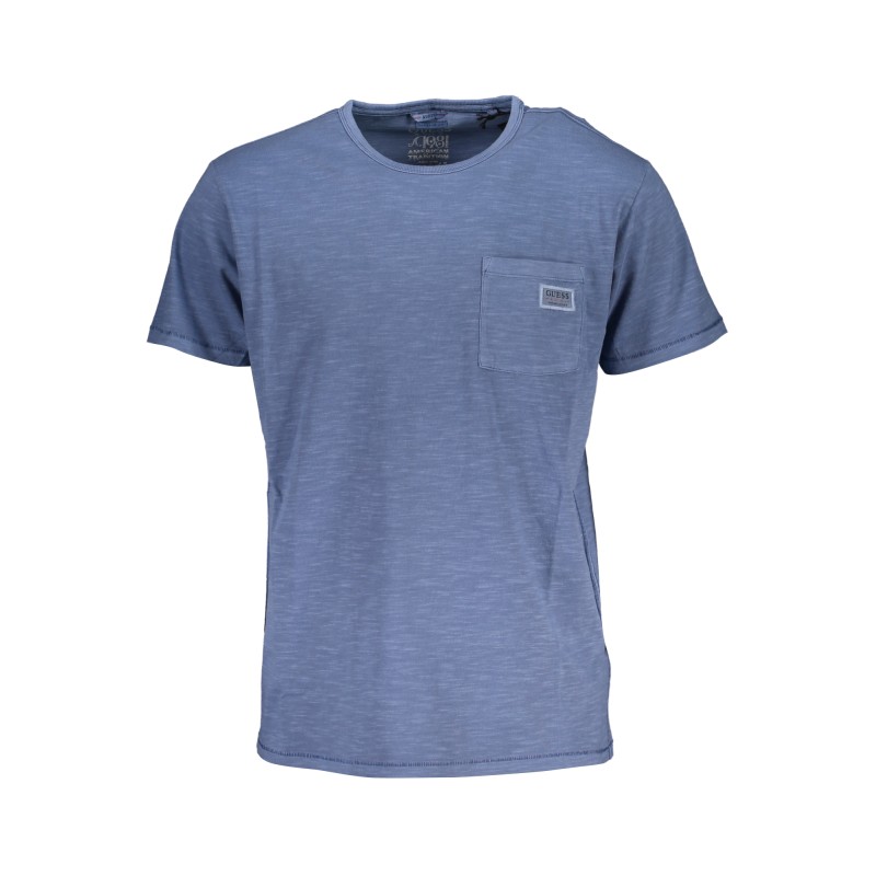 GUESS JEANS T-SHIRT MANICHE CORTE UOMO BLU