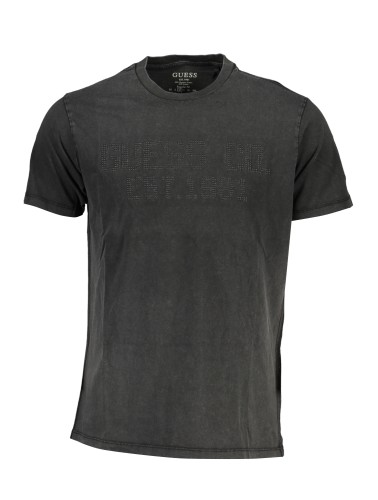 GUESS JEANS T-SHIRT MANICHE CORTE UOMO NERO