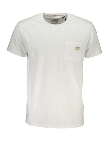 GUESS JEANS T-SHIRT MANICHE CORTE UOMO BIANCO