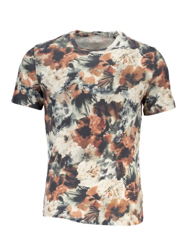 GUESS JEANS T-SHIRT MANICHE CORTE UOMO BEIGE