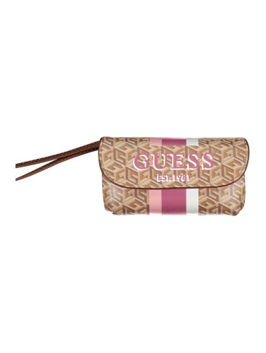 GUESS JEANS BEAUTY CASE WOMEN BEIGE