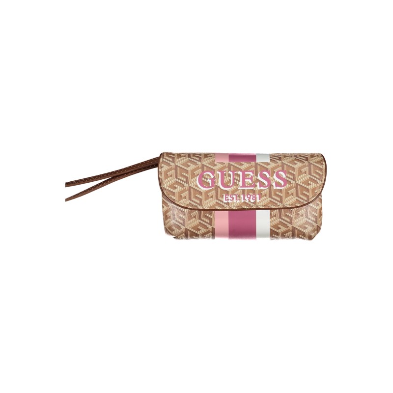 GUESS JEANS BEAUTY CASE WOMEN BEIGE