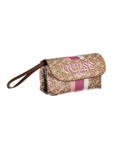 GUESS JEANS BEAUTY CASE WOMEN BEIGE