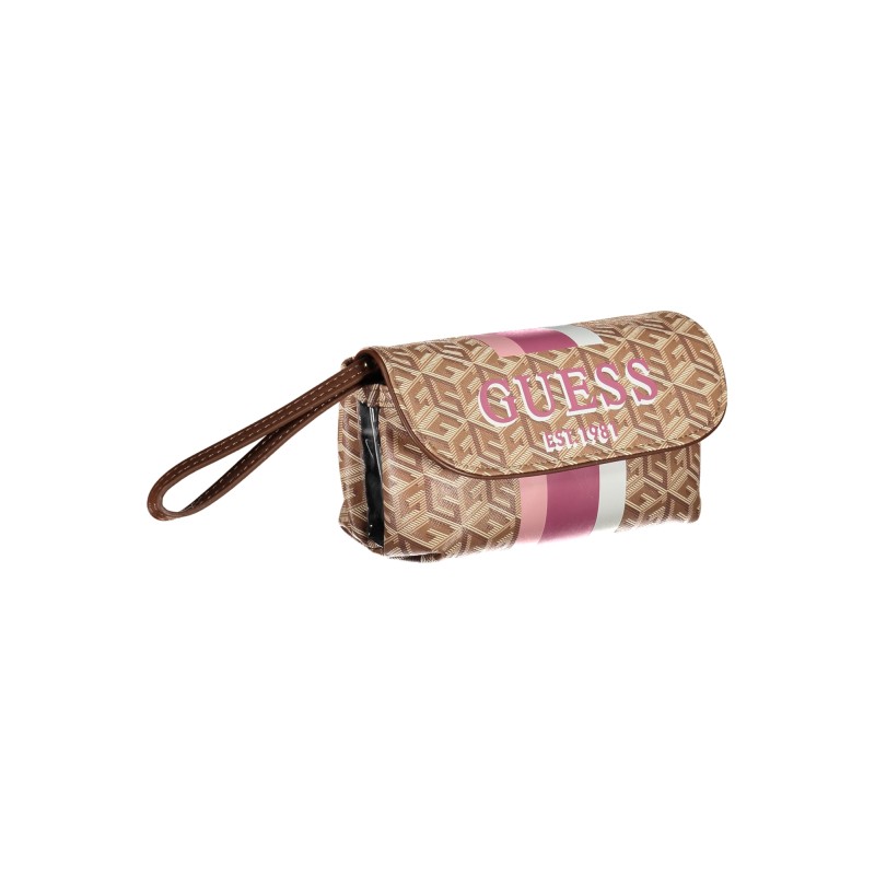 GUESS JEANS BEAUTY CASE WOMEN BEIGE