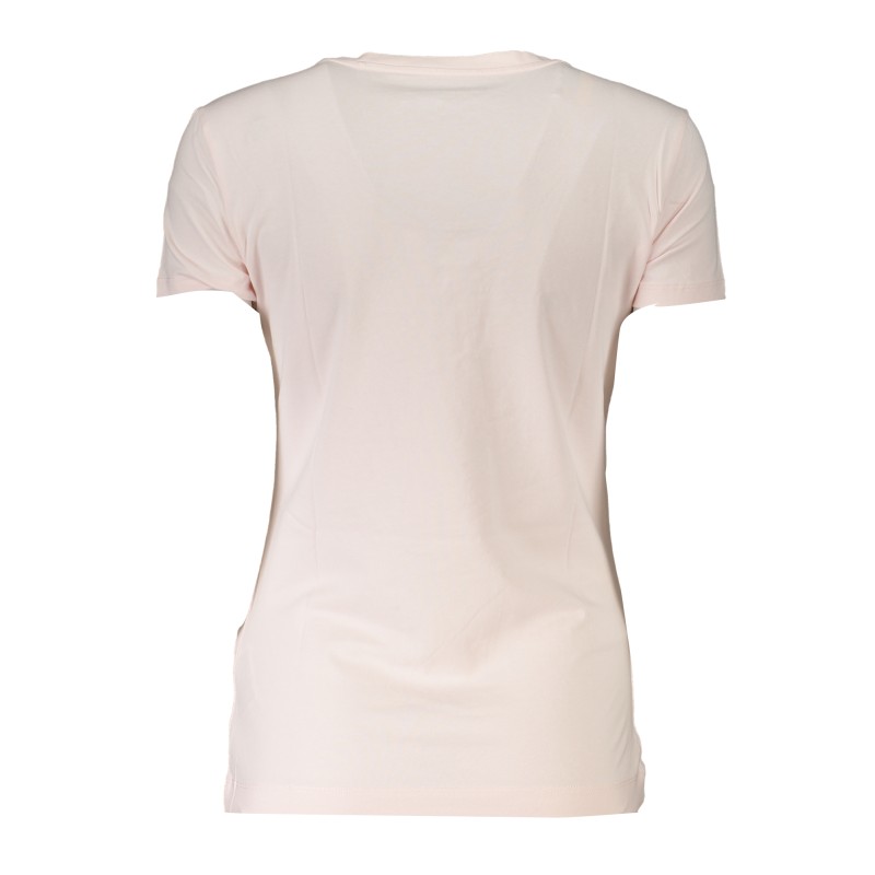 GUESS JEANS T-SHIRT MANICHE CORTE DONNA ROSA