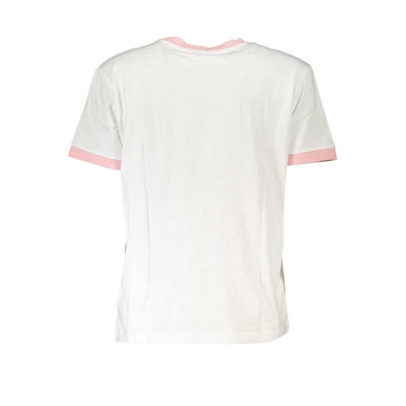 GUESS JEANS T-SHIRT MANICHE CORTE DONNA BIANCO