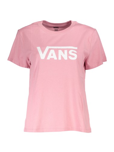 VANS T-SHIRT MANICHE CORTE DONNA ROSA