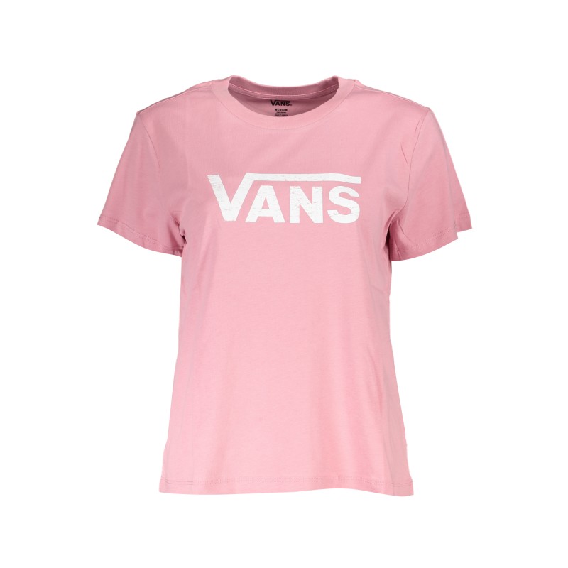 VANS T-SHIRT MANICHE CORTE DONNA ROSA