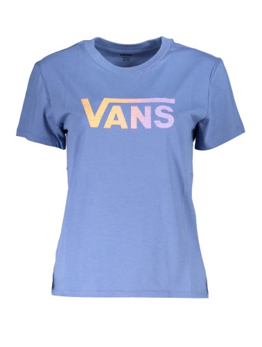 VANS T-SHIRT MANICHE CORTE DONNA BLU