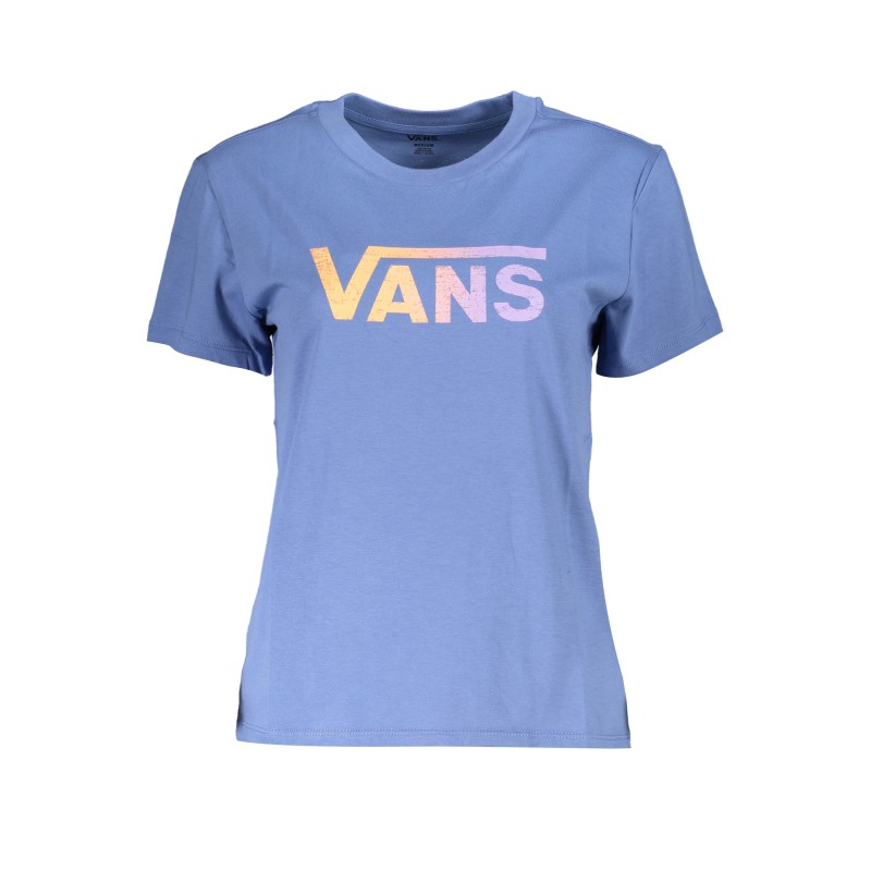 VANS T-SHIRT MANICHE CORTE DONNA BLU